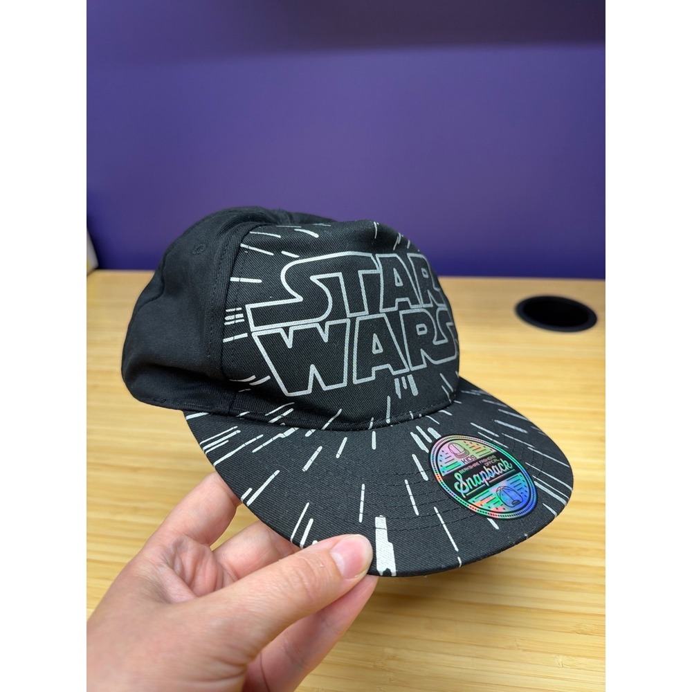 Star Wars Kids Snapback Hat Black Adjustable Cap NWT Berkshire Fashions - Picture 2 of 9